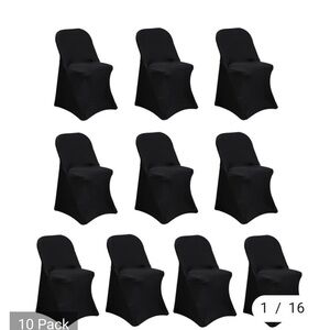 Elegant Black Chair Covers for Parties
